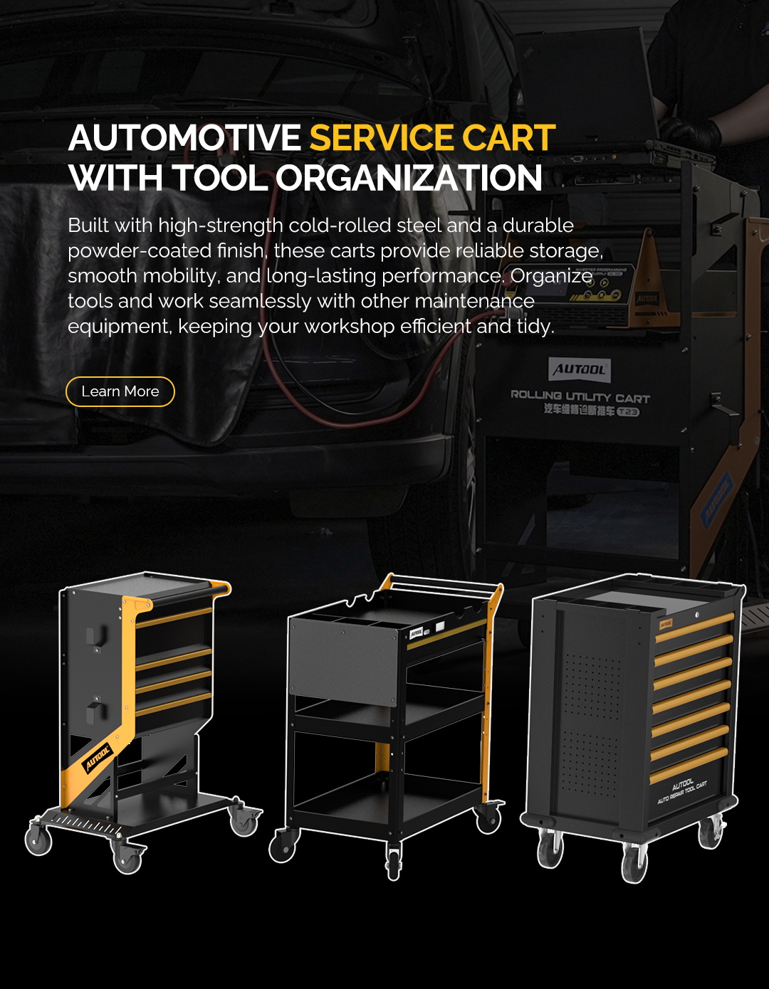 Tool organizer cart